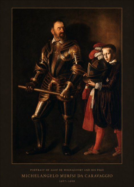 Michelangelo Merisi da Caravaggio Portrait of Alof De Wignacourt and His Page No4 - Affiche