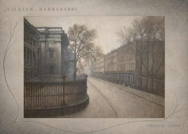 Vilhelm Hammershøi Street in London No5 - Affiche