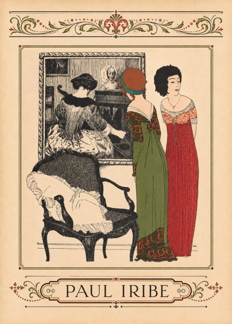 Paul Iribe Fashion Scene No5 - Affiche