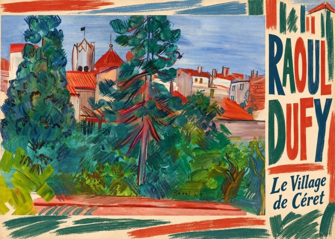 Raoul Dufy Le Village De Céret No2 - Affiche