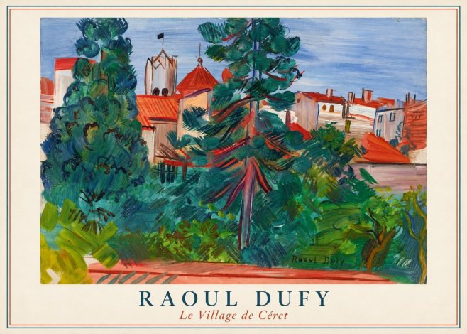 Raoul Dufy Le Village De Céret No4 - Affiche