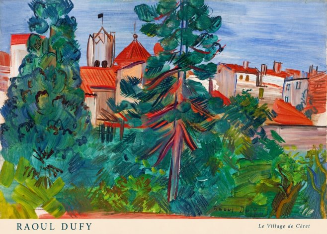 Raoul Dufy Le Village De Céret No5 - Affiche