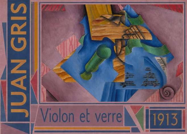 Juan Gris Violon Et Verre No2 - Affiche