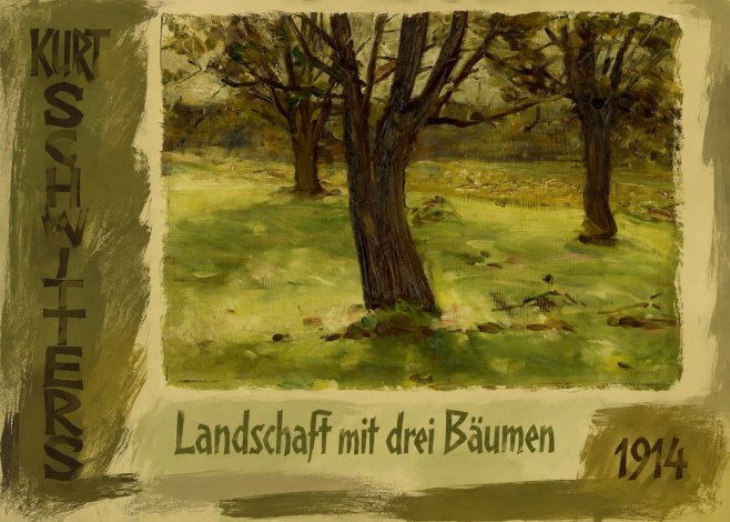 Kurt Schwitters Landschaft Mit Drei Bäumen No3 - Affiche