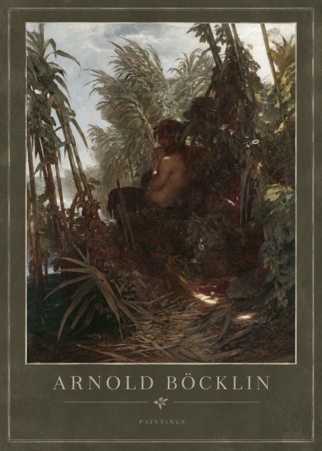 Arnold Böcklin Faun Playing the Panpipes No3 - Affiche