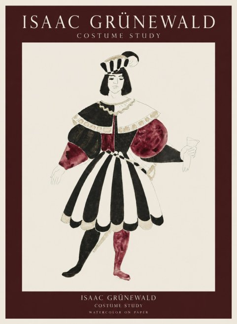 Isaac Grünewald Costume Study VIII No1 - Affiche
