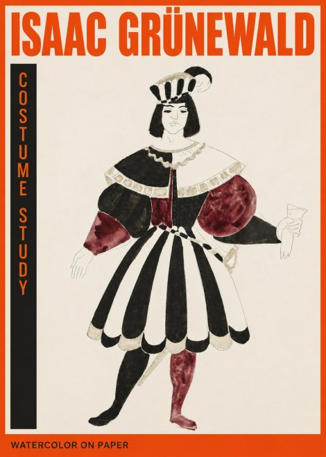 Isaac Grünewald Costume Study VIII No2 - Affiche
