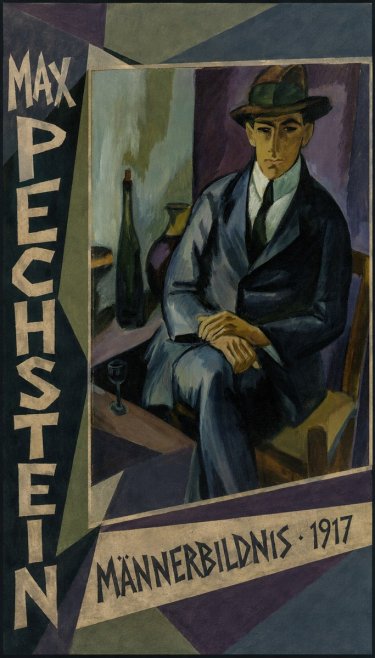Max Pechstein Männerbildnis • 1917 No2 - Affiche