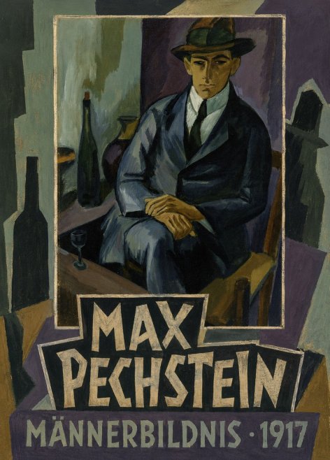 Max Pechstein Männerbildnis • 1917 No5 - Affiche