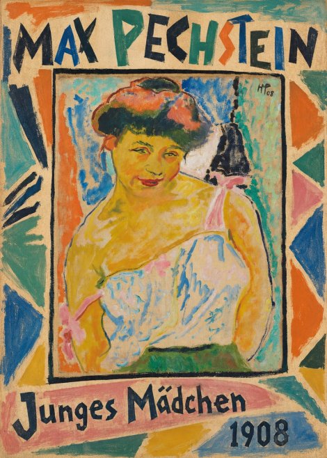 Max Pechstein Junges Mädchen No2 - Affiche
