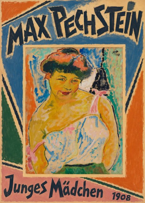 Max Pechstein Junges Mädchen No5 - Affiche