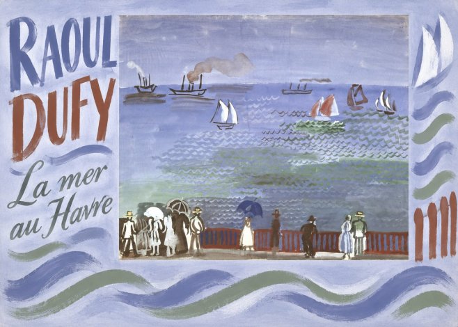Raoul Dufy La Mer Au Havre No6 - Affiche