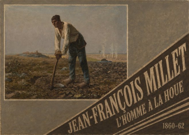 Jean-François Millet L'homme À La Houe No5 - Affiche