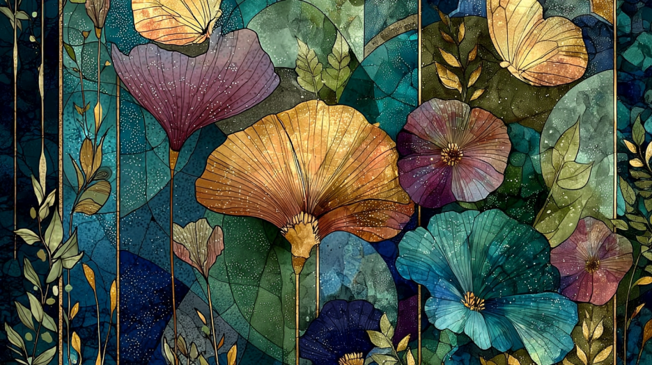 Vibrant Flora Mosaic