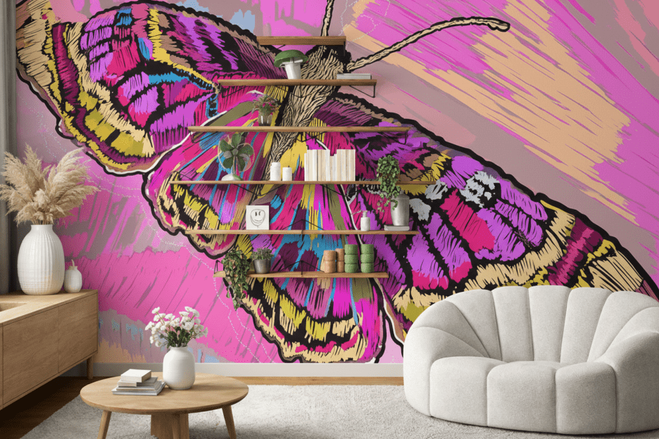 Frosted Butterfly Canvas