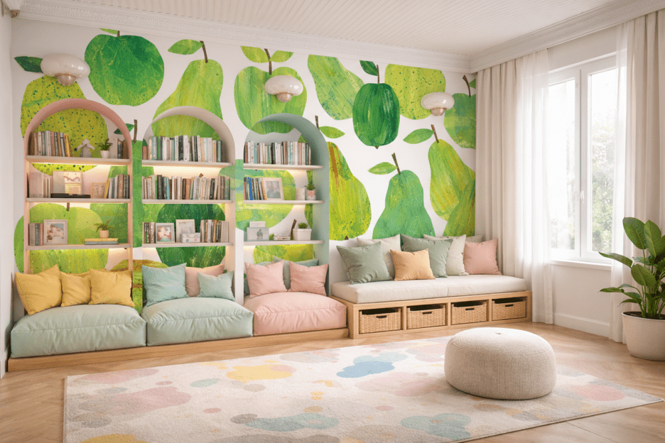 Verdant Orchard Tapestry