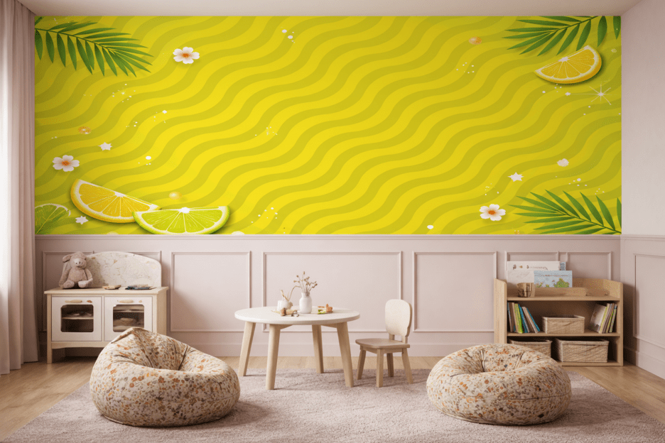 Luminous Citrus Wave