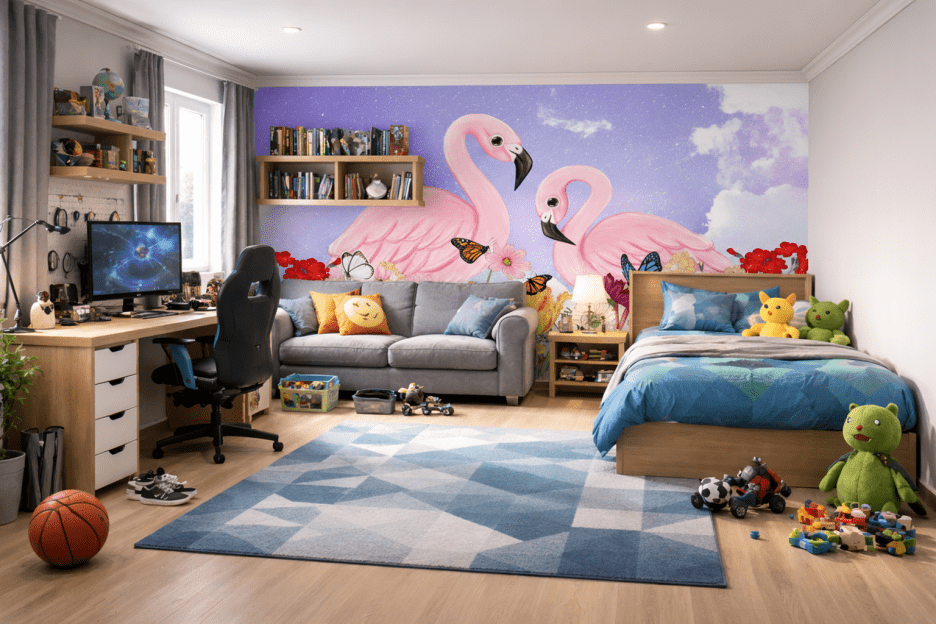 Flamingo Blossom Bounty