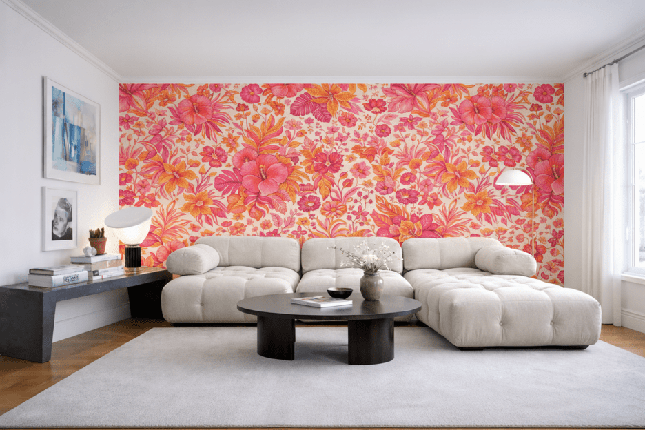 Tropical Petal Tapestry