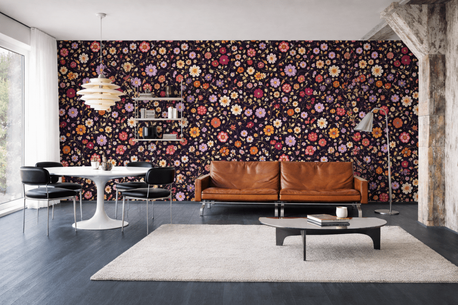 Saffron Blossom Tapestry