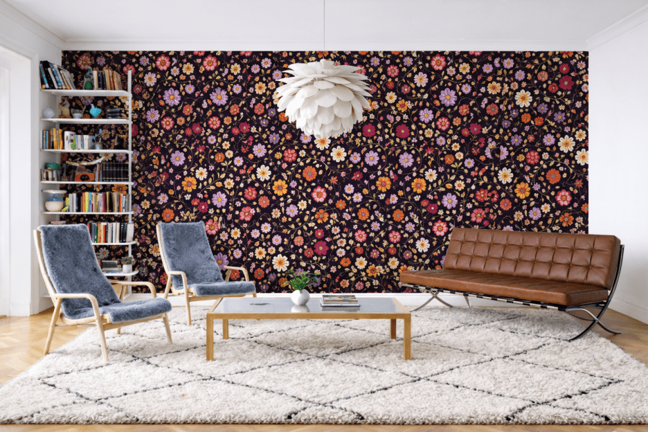 Saffron Blossom Tapestry