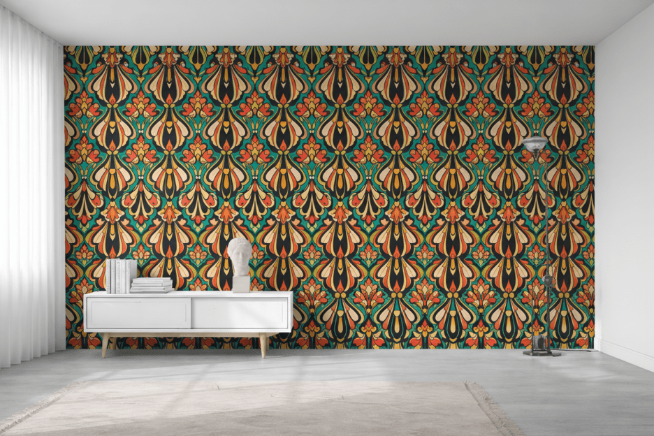 Flame Petal Tapestry