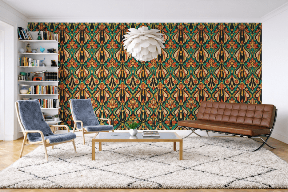 Flame Petal Tapestry