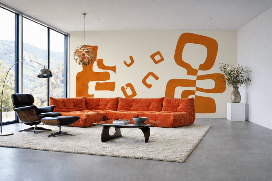 Ochre Geometric Whimsy