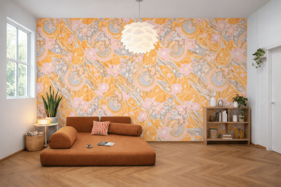 Saffron Celestial Veil