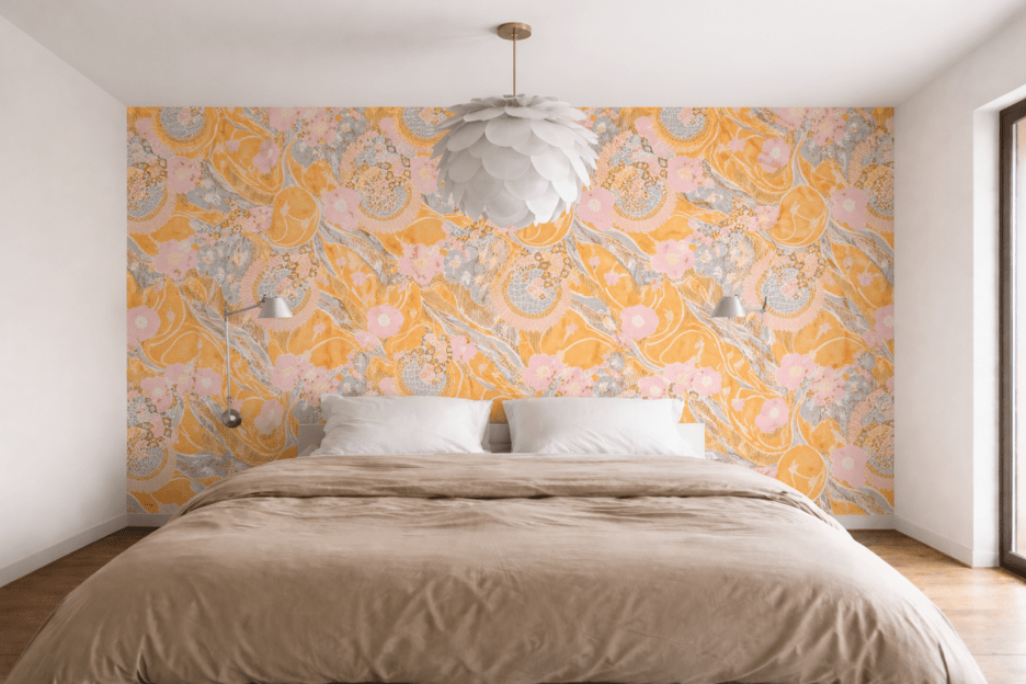 Saffron Celestial Veil