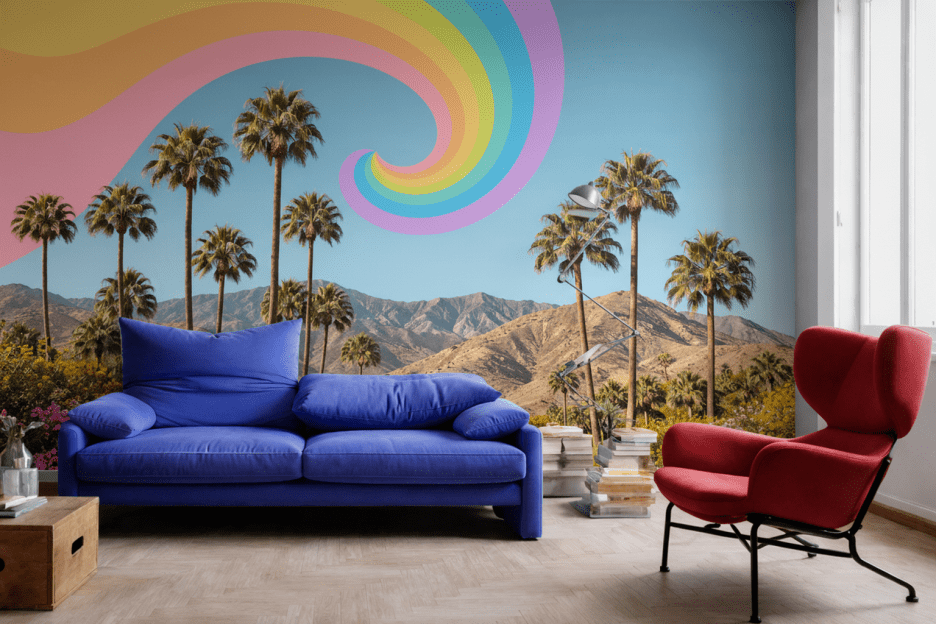 Surreal Palm Oasis