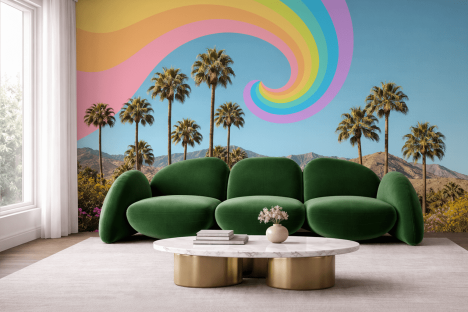 Surreal Palm Oasis