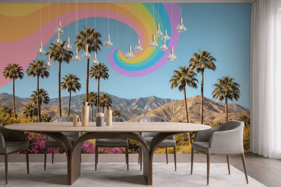 Surreal Palm Oasis
