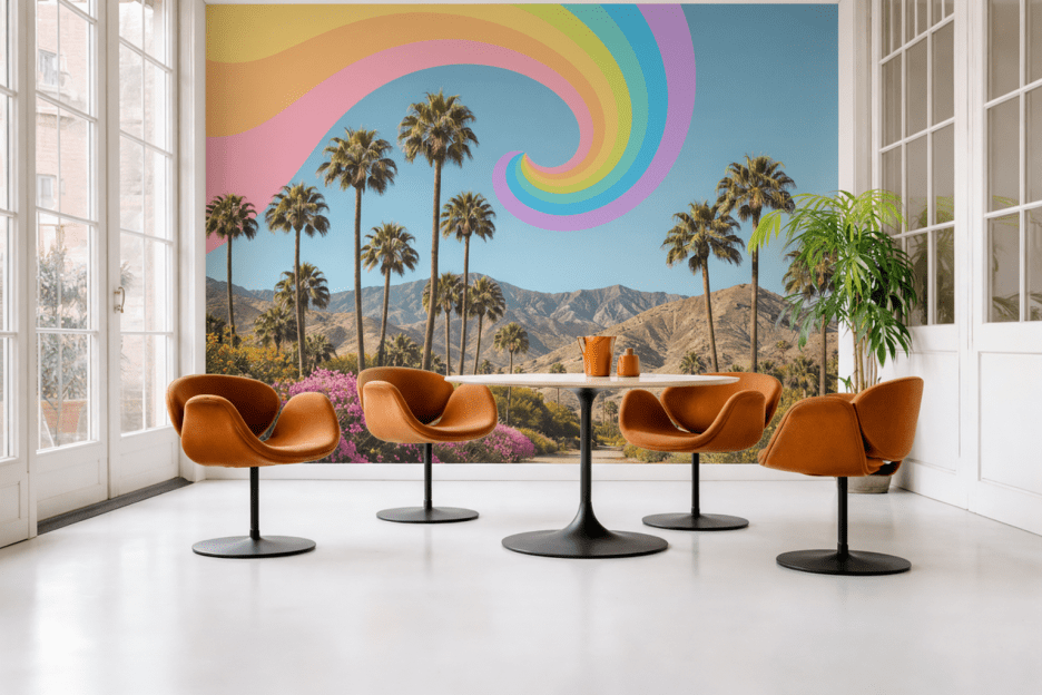 Surreal Palm Oasis