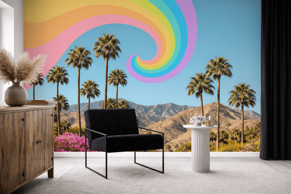 Surreal Palm Oasis