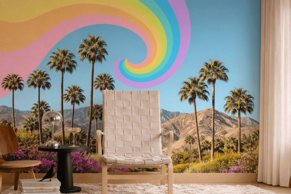 Surreal Palm Oasis