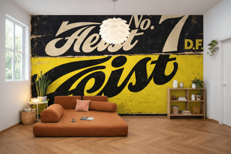 Retro Lettering Mosaic