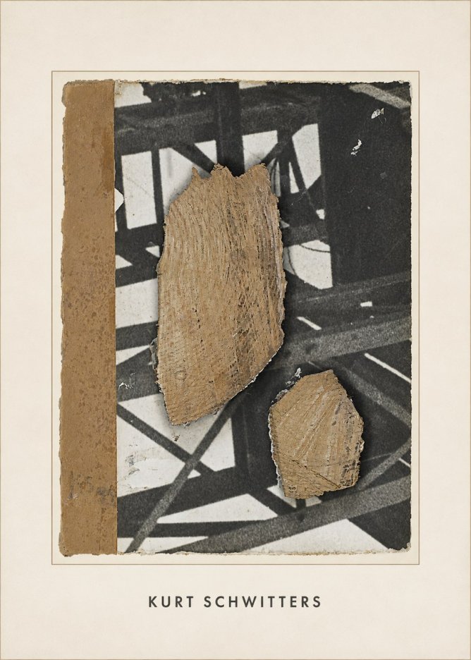 Kurt Schwitters Merz Collage with Found Objects No4 - Affiche