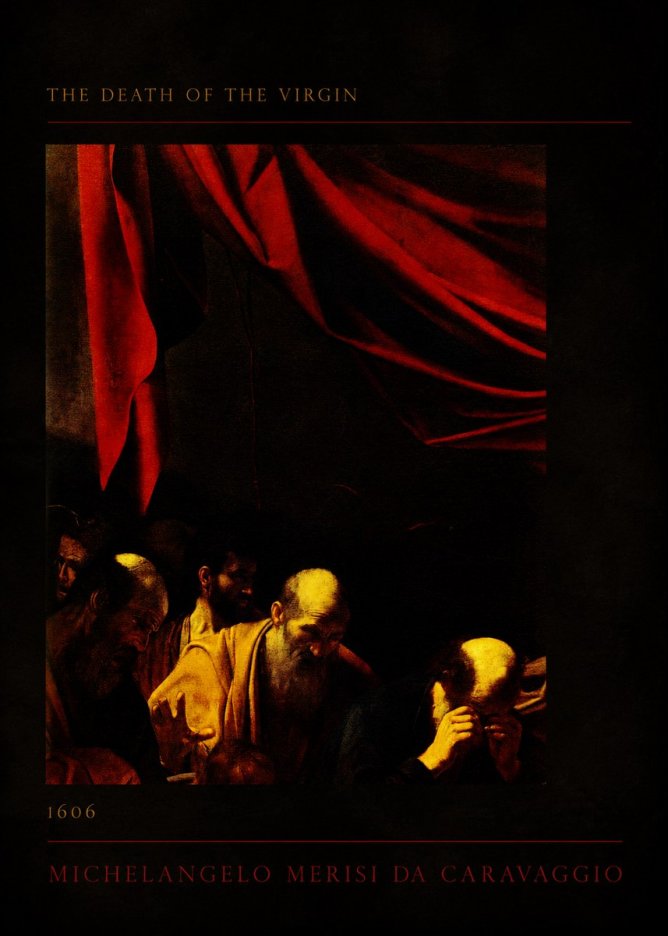Michelangelo Merisi da Caravaggio The Death of the Virgin I No3 - Affiche