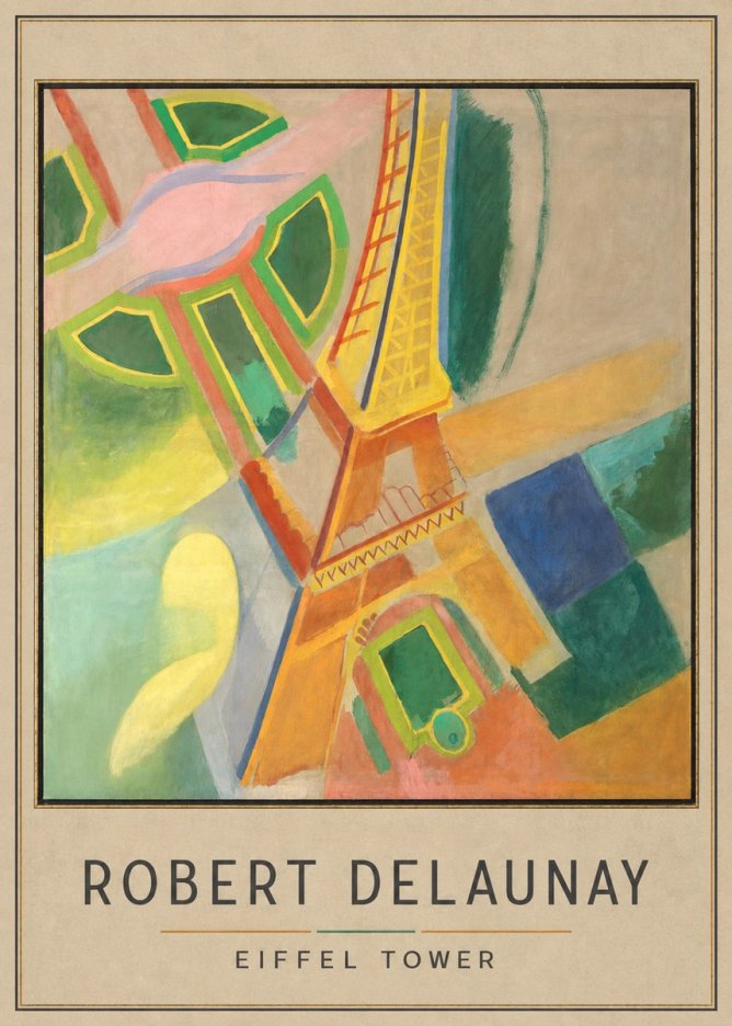 Robert Delaunay Eiffel Tower No3 - Affiche