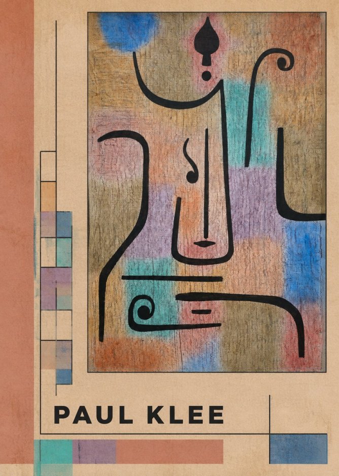 Paul Klee Mask of the Heart No2 - Affiche