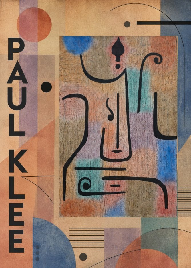 Paul Klee Mask of the Heart No6 - Affiche