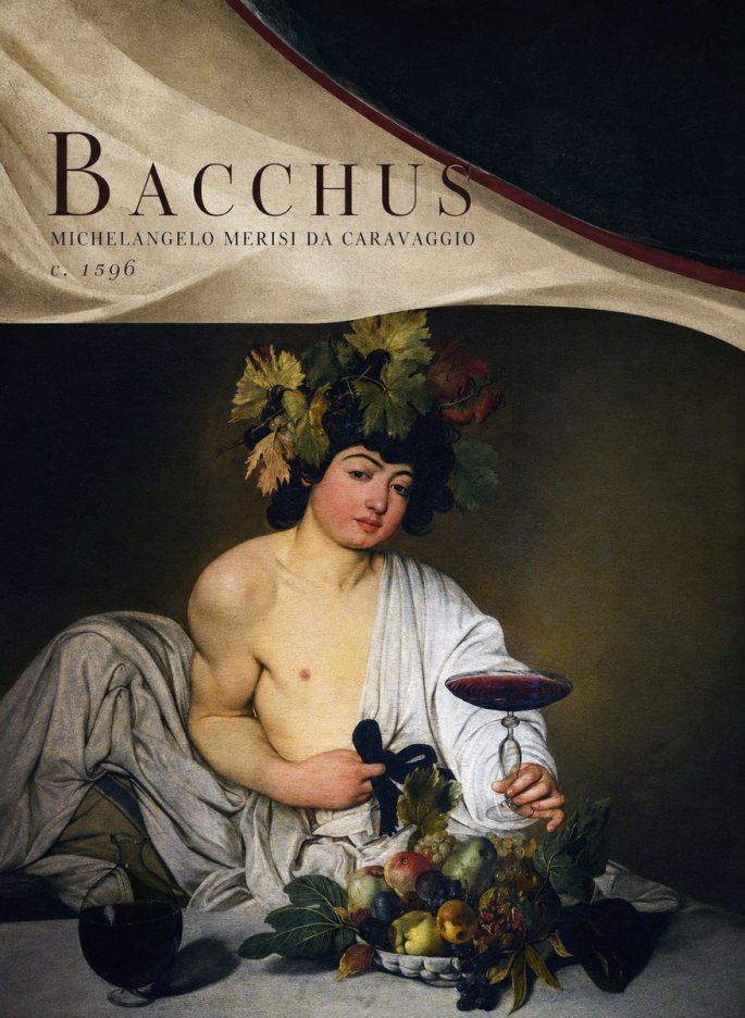 Michelangelo Merisi da Caravaggio Bacchus I No5 - Affiche