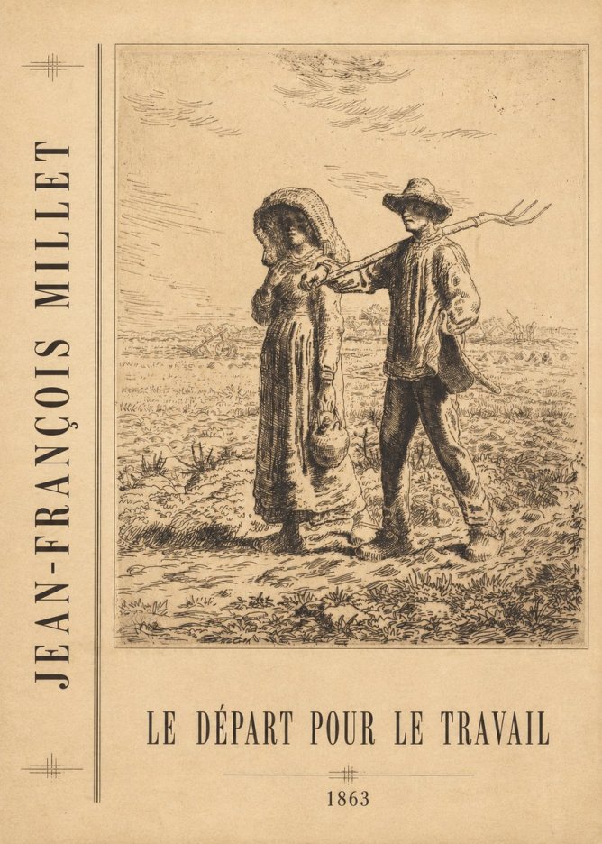 Jean-François Millet Le Départ Pour Le Travail I No4 - Affiche