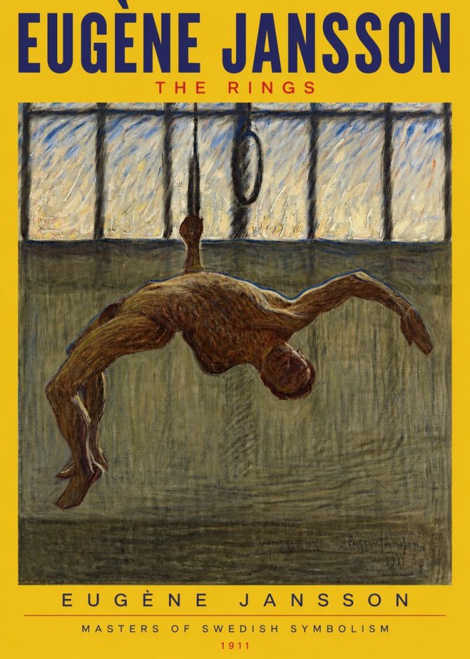 Eugène Jansson The Rings No2 - Affiche