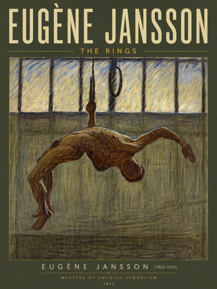 Eugène Jansson The Rings No5 - Affiche