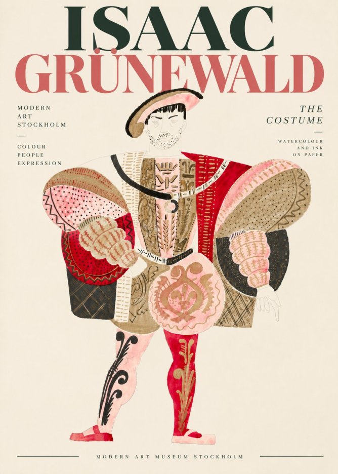 Isaac Grünewald The Costume I No6 - Affiche