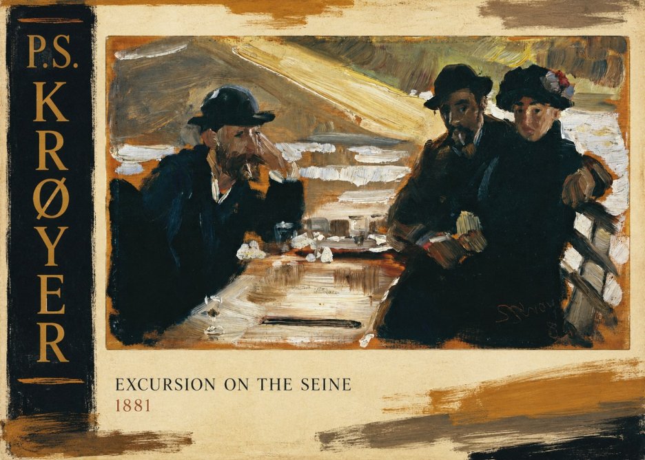 P.S. Krøyer Excursion on the Seine No5 - Affiche