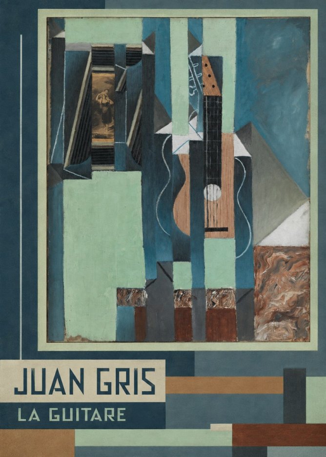 Juan Gris La Guitare No3 - Affiche