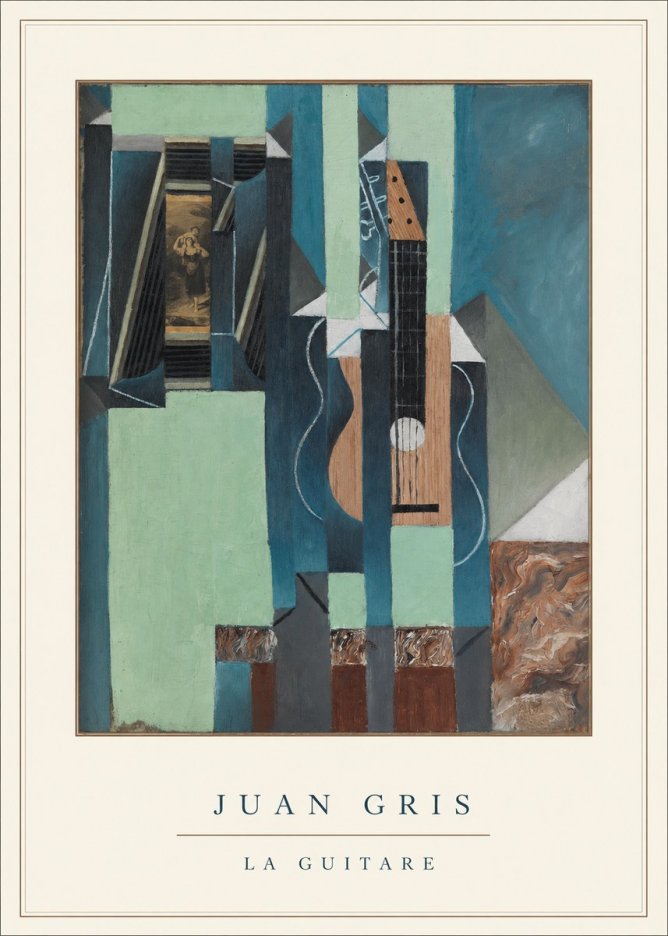 Juan Gris La Guitare No4 - Affiche